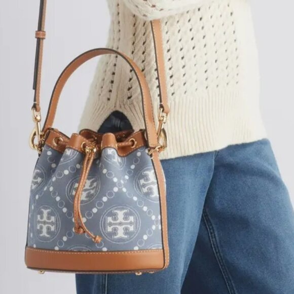 🔥NeW! Tory Burch T Monogram Bucket Bag - Picture 6 of 12